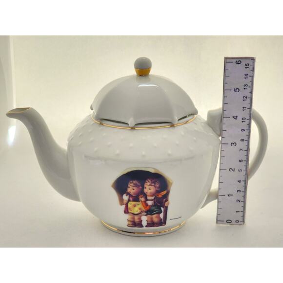TEAPOT-MATCHING CREAMER-M.J. HUMMEL-DANBURY MINT-Porcelain-Germany-24 oz (Pot) - Picture 14 of 16